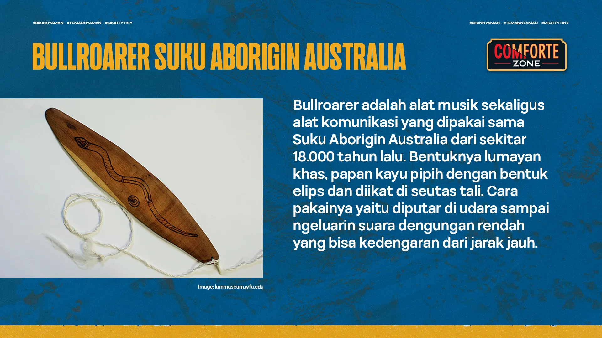 BULLROARER SUKU ABORIGIN AUSTRALIA