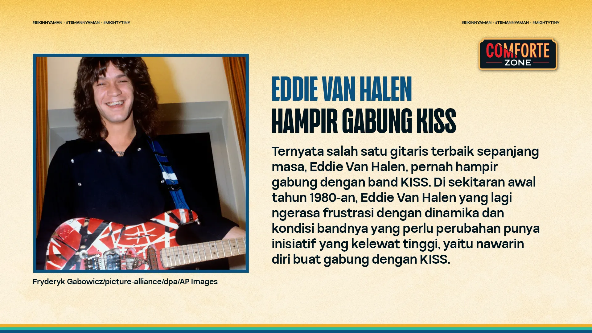 EDDIE VAN HALEN - HAMPIR GABUNG KISS