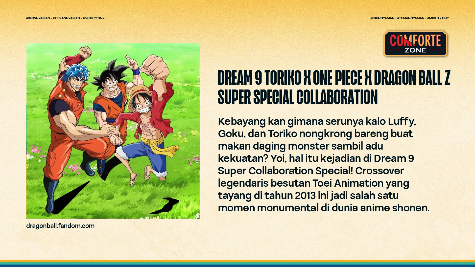 DREAM 9 TORIKO X ONE PIECE X DRAGON BALL Z SUPER SPECIAL COLLABORATION