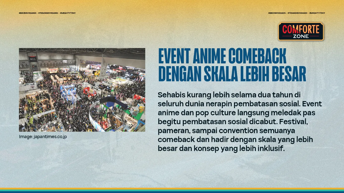 EVENT ANIME COMEBACK DENGAN SKALA LEBIH BESAR