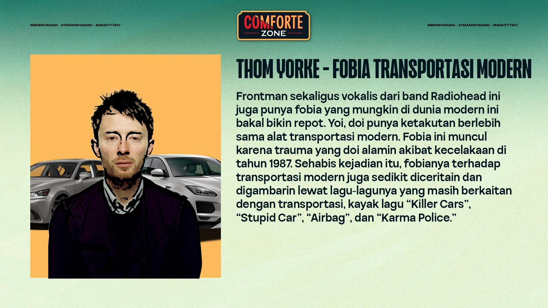 THOM YORKE - FOBIA TRANSPORTASI MODERN