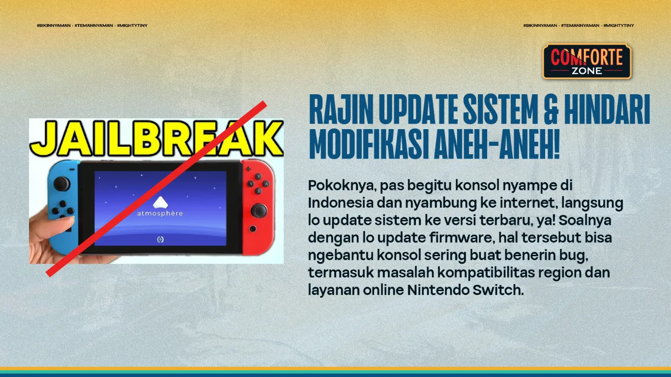 RAJIN UPDATE SISTEM & HINDARI MODIFIKASI ANEH-ANEH!