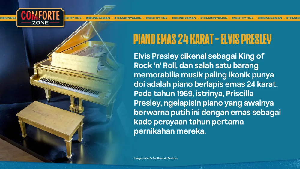 PIANO EMAS 24 KARAT - ELVIS PRESLEY