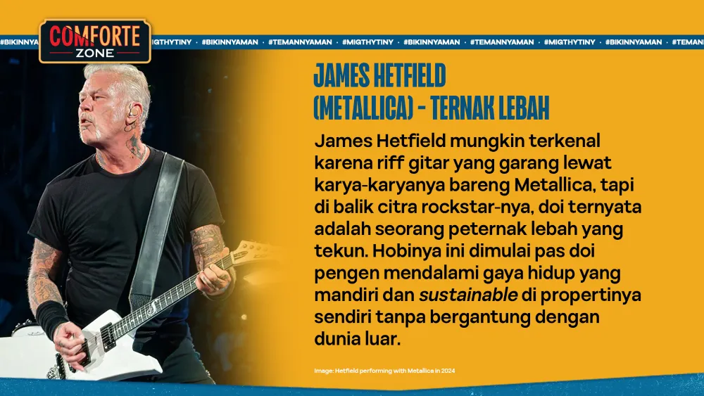 JAMES HETFIELD (METALLICA) - TERNAK LEBAH