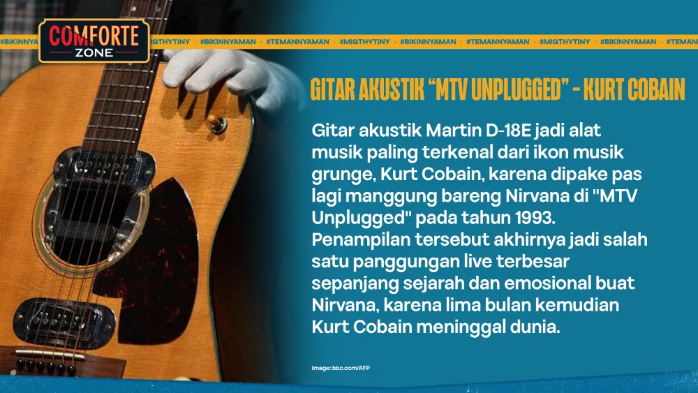 GITAR AKUSTIK “MTV UNPLUGGED” - KURT COBAIN