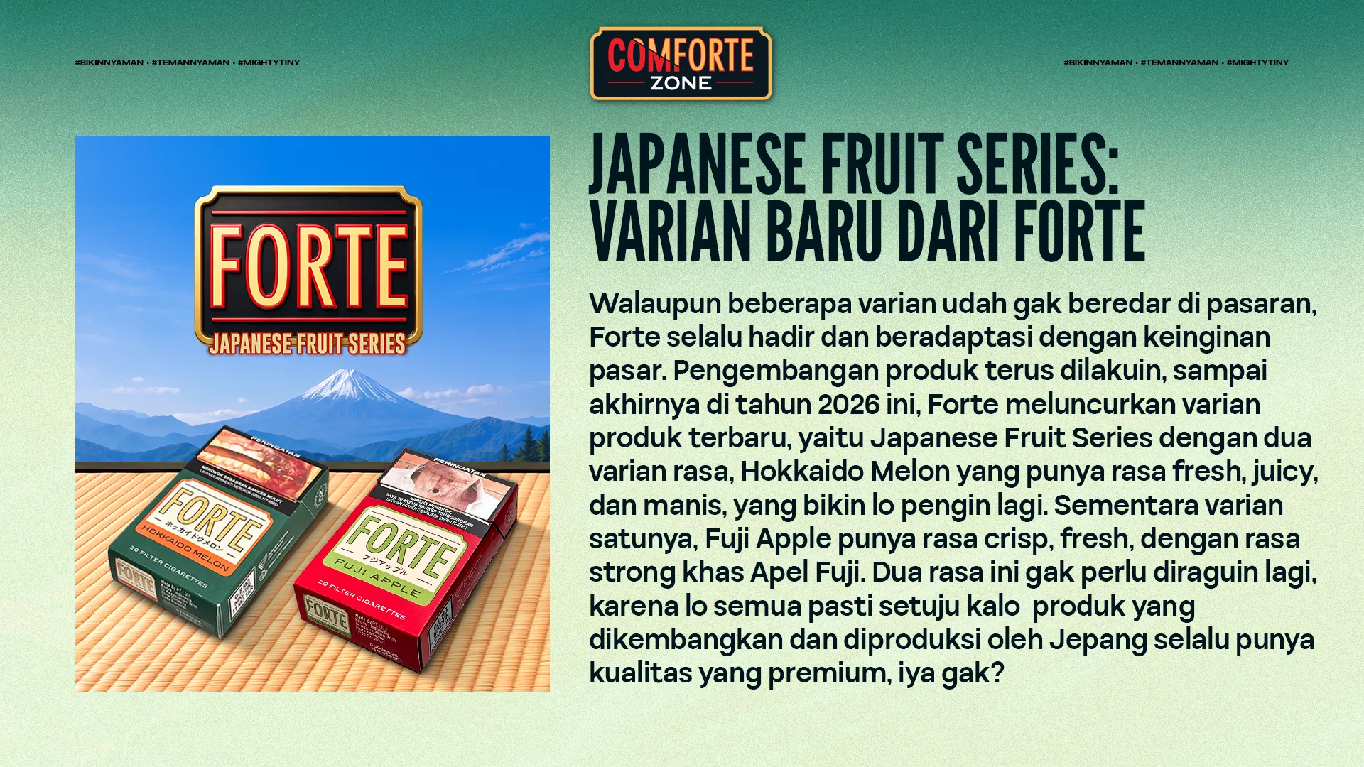 JAPANESE FRUIT SERIES: VARIAN BARU DARI FORTE