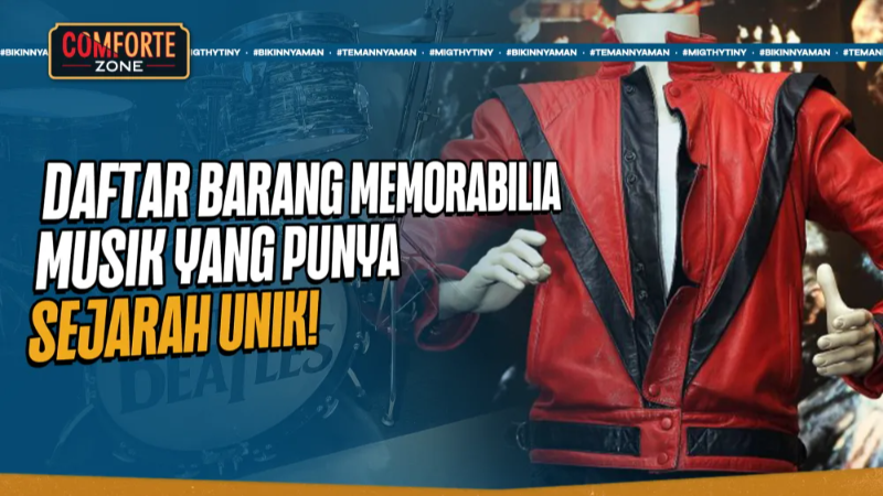DAFTAR BARANG MEMORABILIA MUSIK YANG PUNYA SEJARAH UNIK!