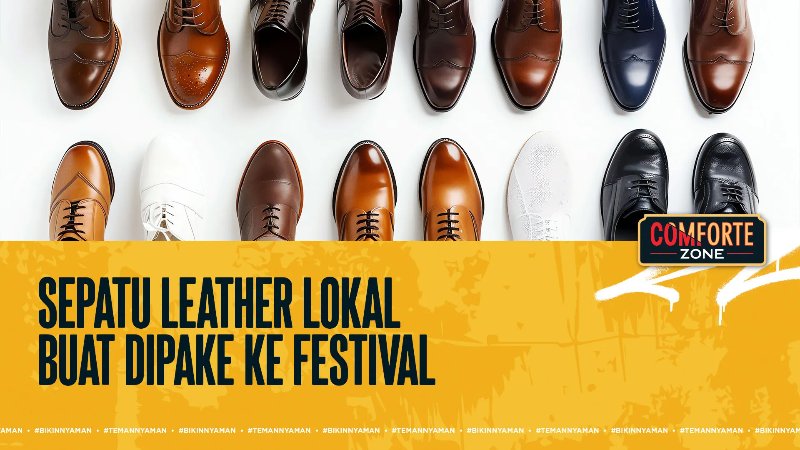Sepatu Leather Lokal Buat Dipake Ke Festival
