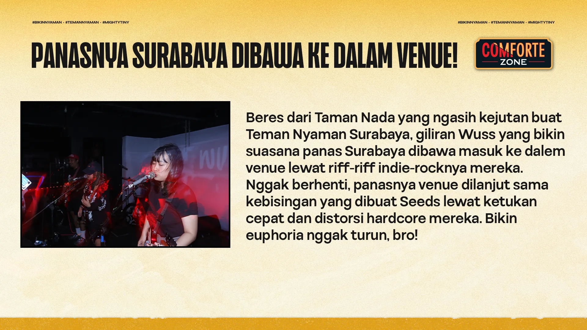 PANASNYA SURABAYA DIBAWA KE DALAM VENUE!