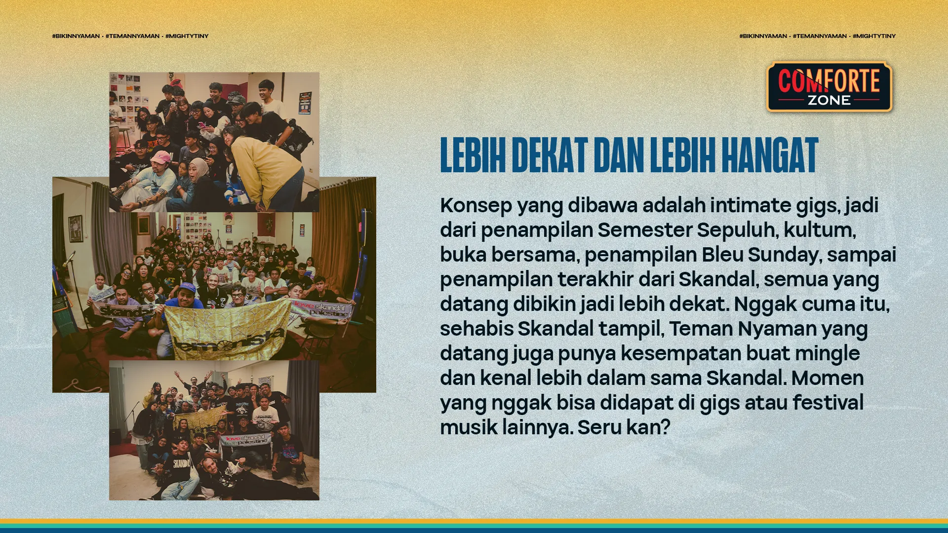 LEBIH DEKAT DAN LEBIH HANGAT